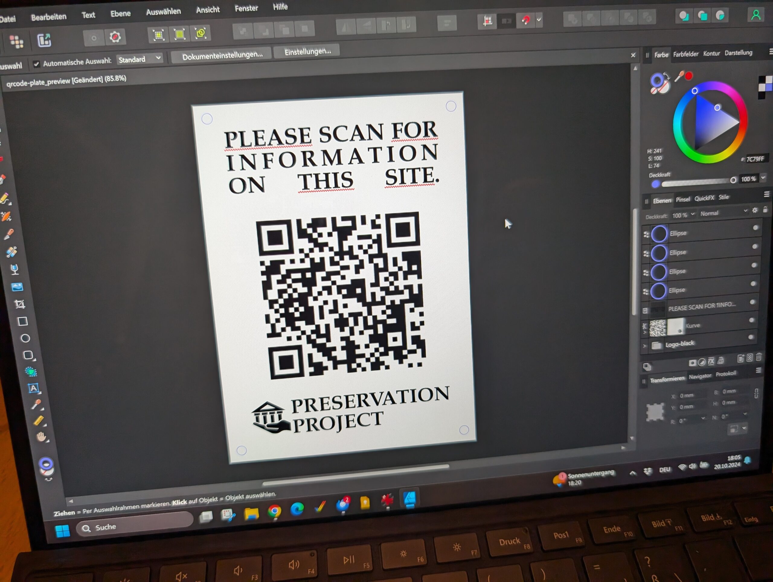 FIRST 5 QRCODE PLATES IN PRODUCTION.